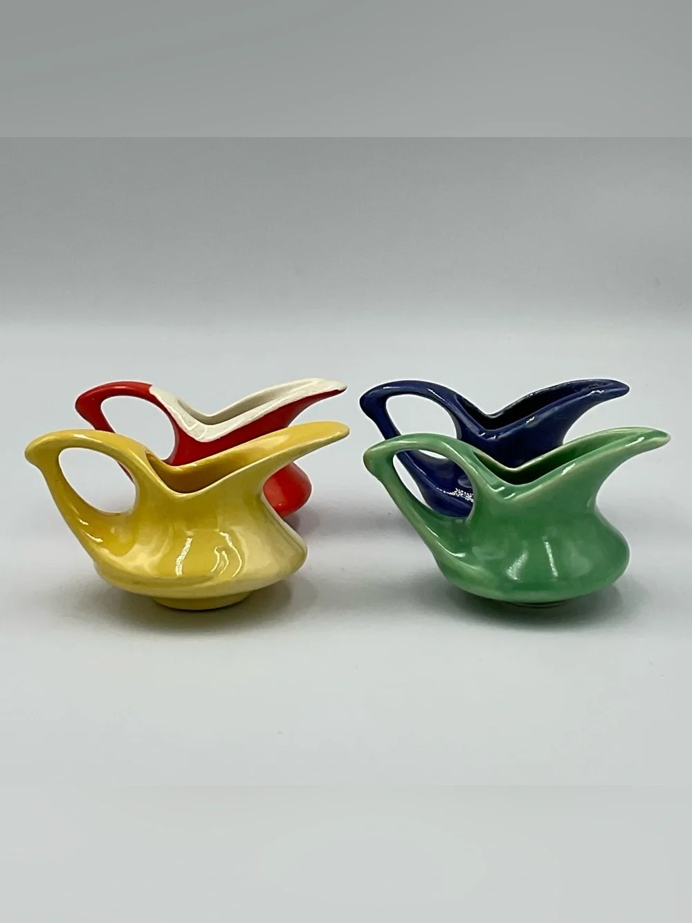 Vintage “Aladdin” Style Miniature Ceramic Creamers - Set of 4